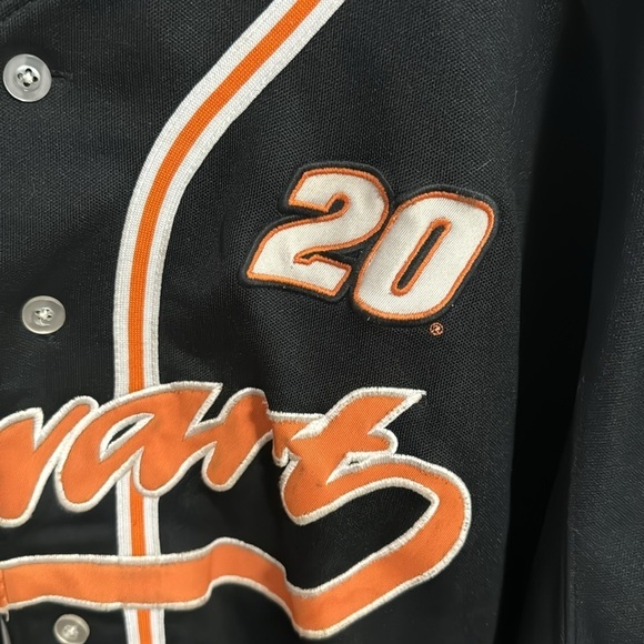 Tony Stewart button up Jersey Joe Gibbs racing Home Depot Jersey Sz LG - Picture 5 of 8